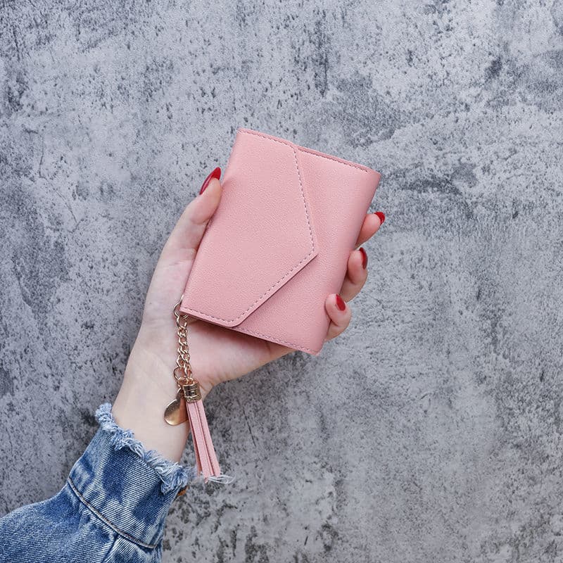 Mini Fashion Coin Purse Women's Short Multi-Card Slot Wallet Student Small Handbag Portable Money Holder Sweet Fresh Style