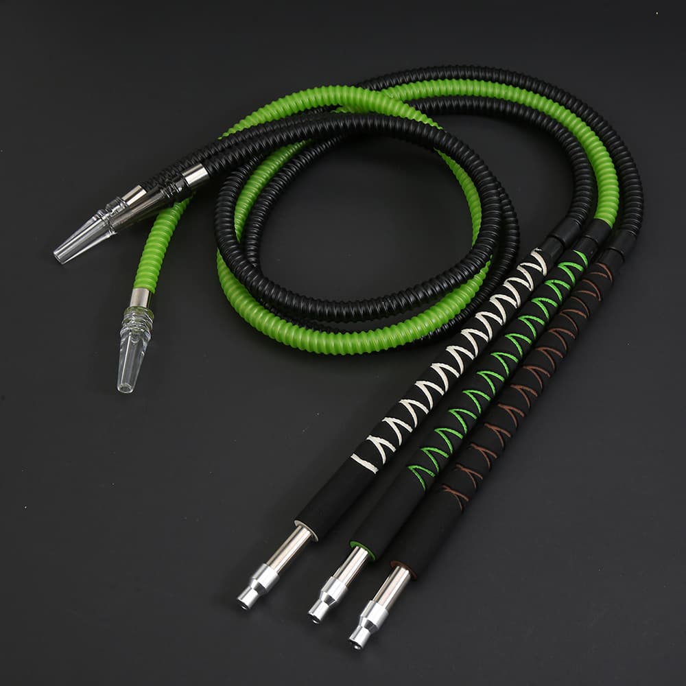 Foreign trade stretchable shisha hose sponge handle metal connecting mouth shisha hose/pipe smoking accessories