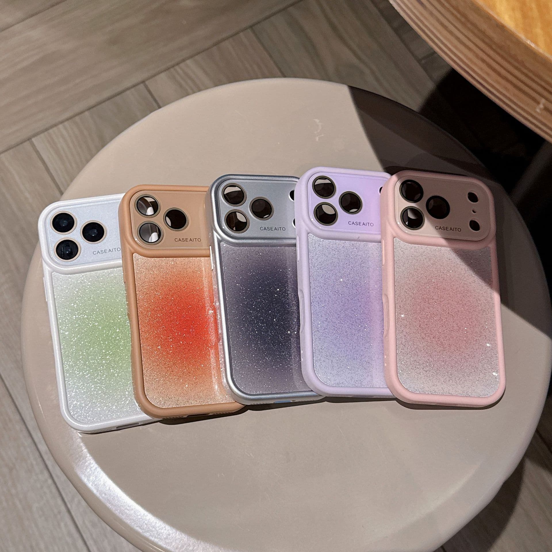 Glitter smudged large window suitable for iPhone 17 Pro Max mobile phone case Apple 16 anti-fall all-inclusive 15 protective cover