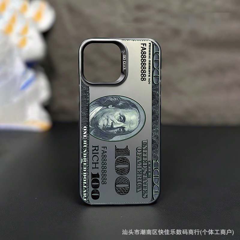 Personalized Dollar Case for iPhone 17, Apple 11/12/13/14 Pro/15/16 Pro Max, Fashion Phone Cover