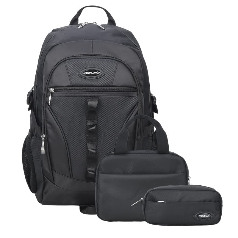 2026 Korean Style Middle School Student Backpack 3-Piece Set Nylon Unisex New Colors