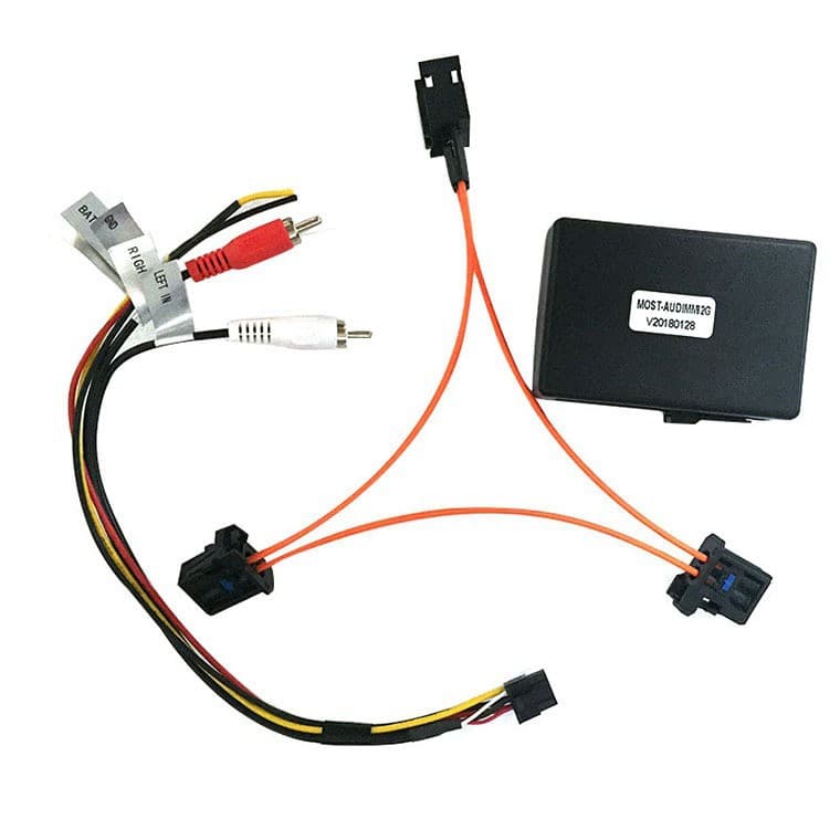 MOST Fiber Optic Decoder Box Audio Adapter for BMW E60 E65 E66