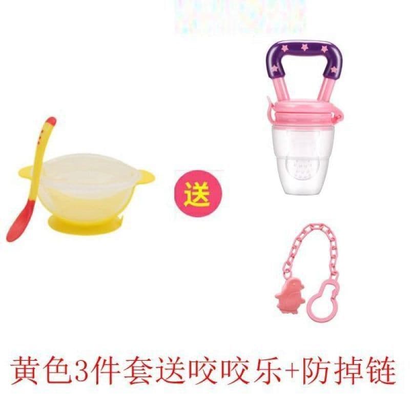 Baby Suction Bowl with Temperature-Sensing Spoon Set, Baby and Toddler Tableware, Home Dining Bowl Set
