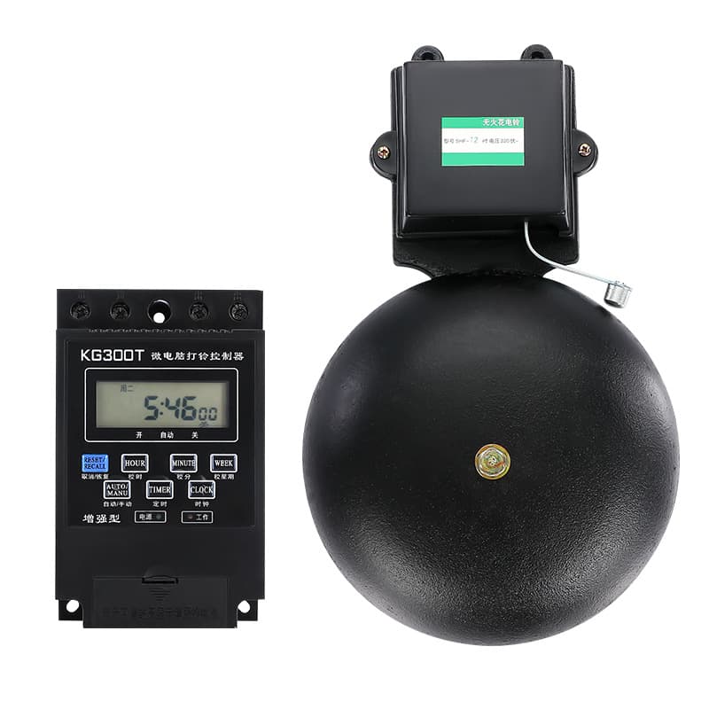 Wholesale Black External Strike Spark-Free Cast Iron Electric Bell SHF-150MM 6/8/10/12 Inch Electric Bell