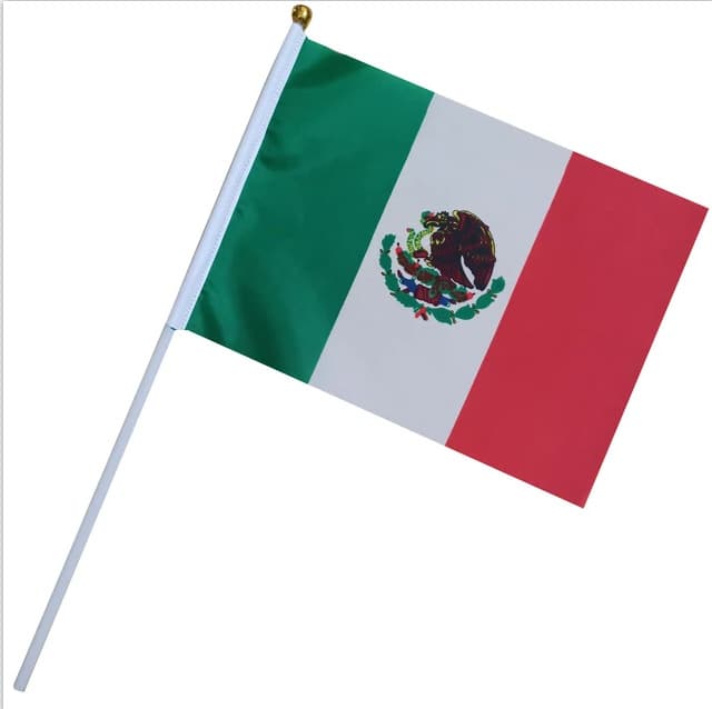 Mexico hand waving flag 2026 United States, Canada and Mexico World Cup United States, Canada and Mexico flag holding flag spot