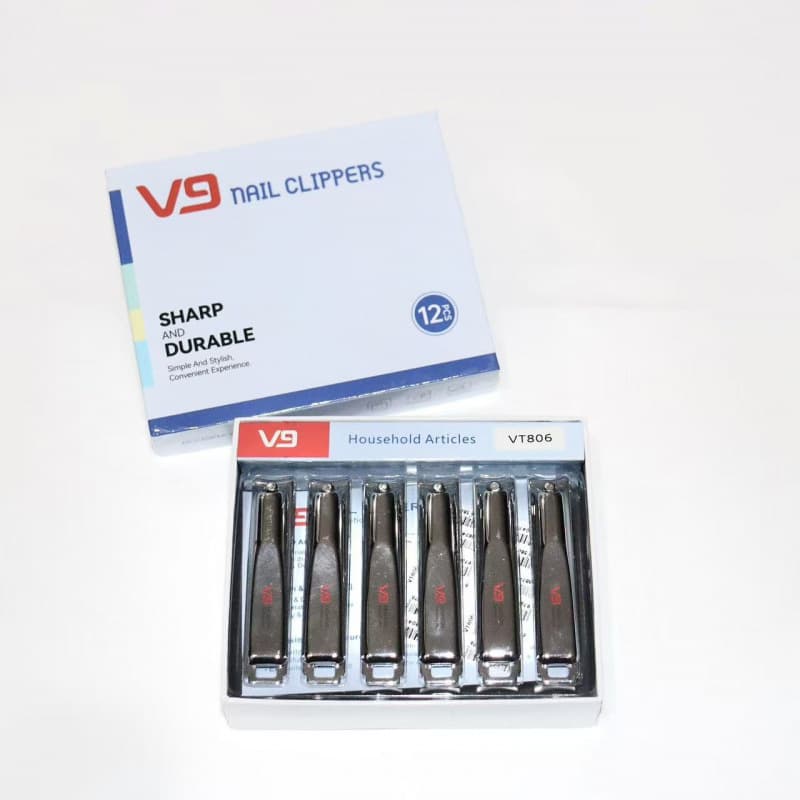 Jinda V9VT806 boxed nail clippers large flat nail clippers with nail polishing quality good 2 yuan store wholesale hard nails