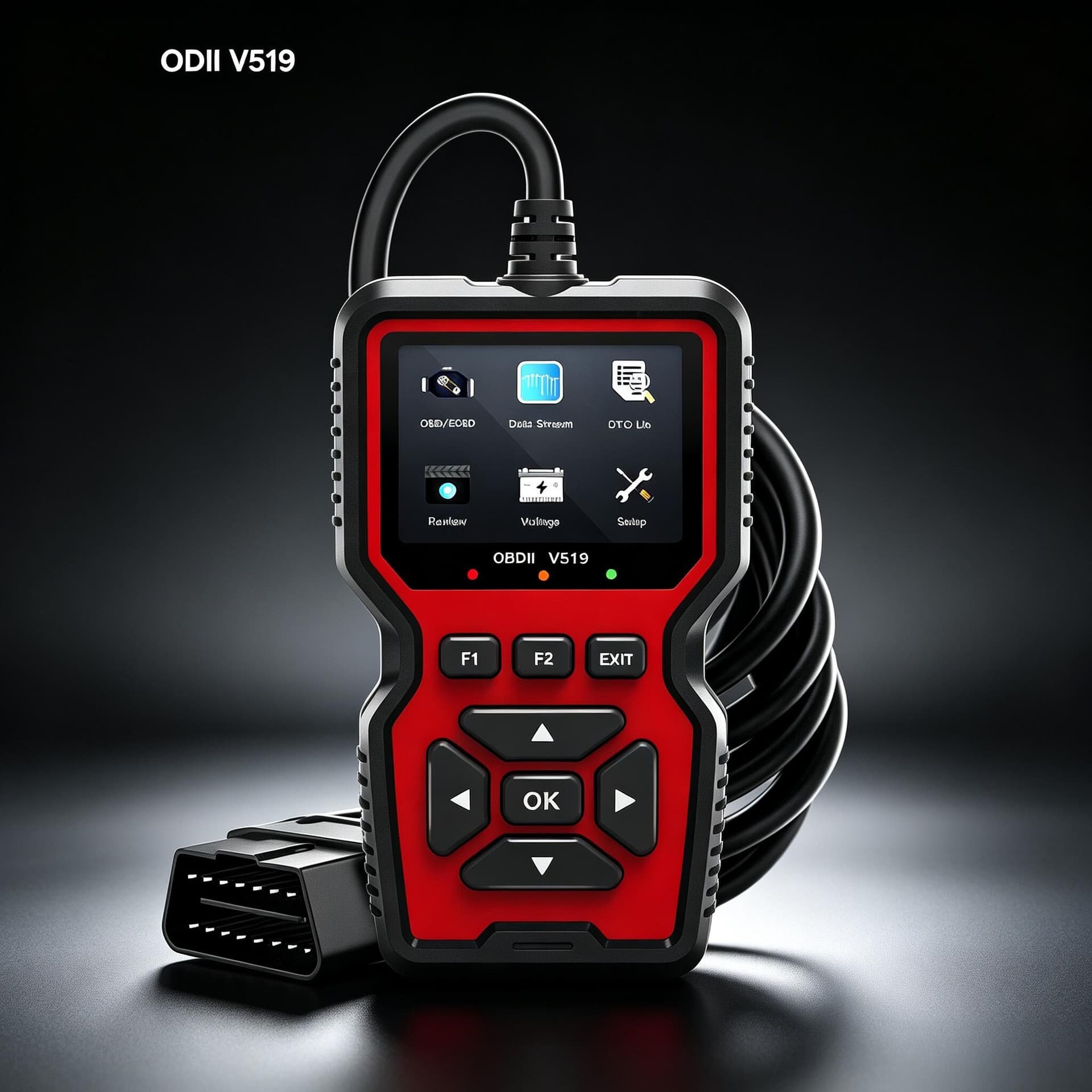 OBD2 car fault detector V519 engine fault code clearer car diagnostic instrument universal code reader
