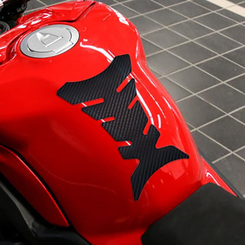 Universal Motorcycle Fishbone Sticker Tank Protector Decal Japanese Rider 3D Fishbone Sticker Thickened Extended Version