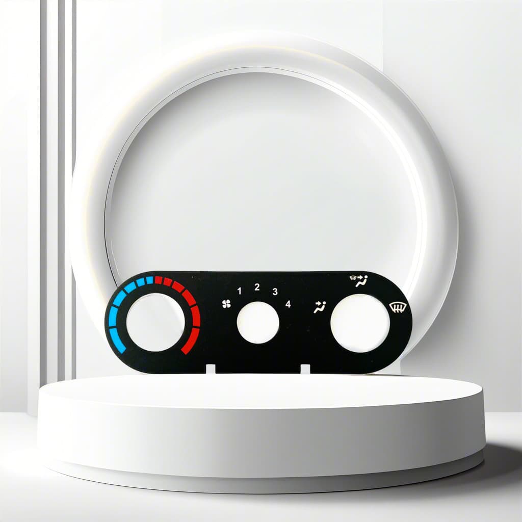 Making film panel, PVC film control sticker, automotive thermostat control panel