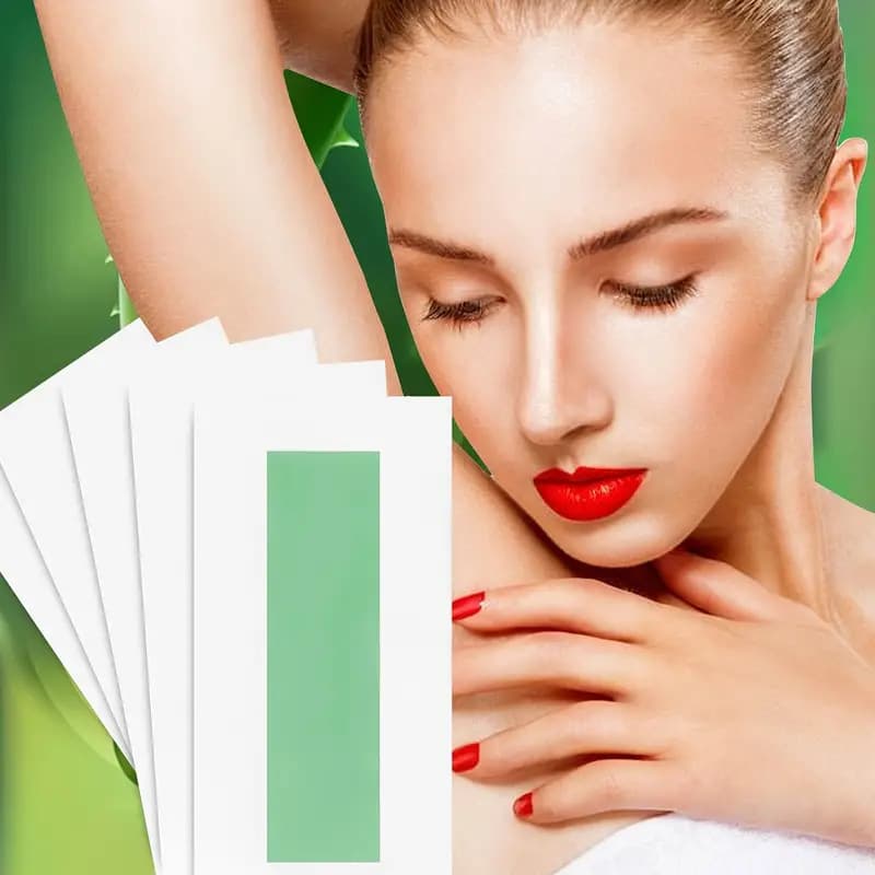 Cross-Border Exclusive Factory Direct Hair Removal Wax Strips Full Body Use for Leg and Underarm Hair, Unisex Double-Sided Wax Paper Cross-Border