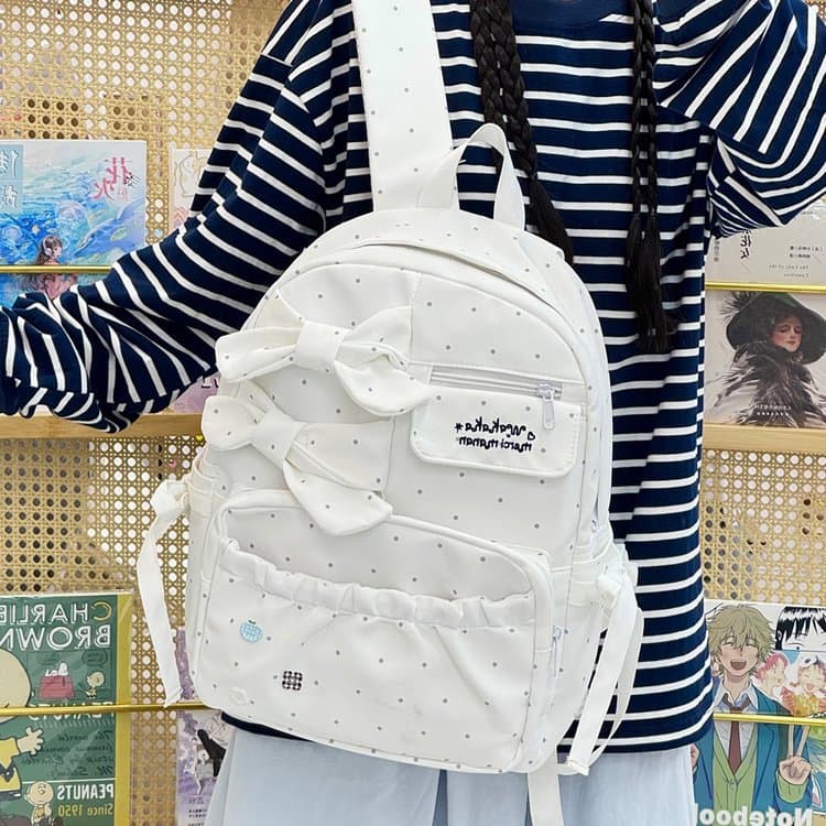 Backpack Korean Style Sweet Cool Cute Elementary School Student Bag Large Capacity Lightweight High School Middle School Student Schoolbag