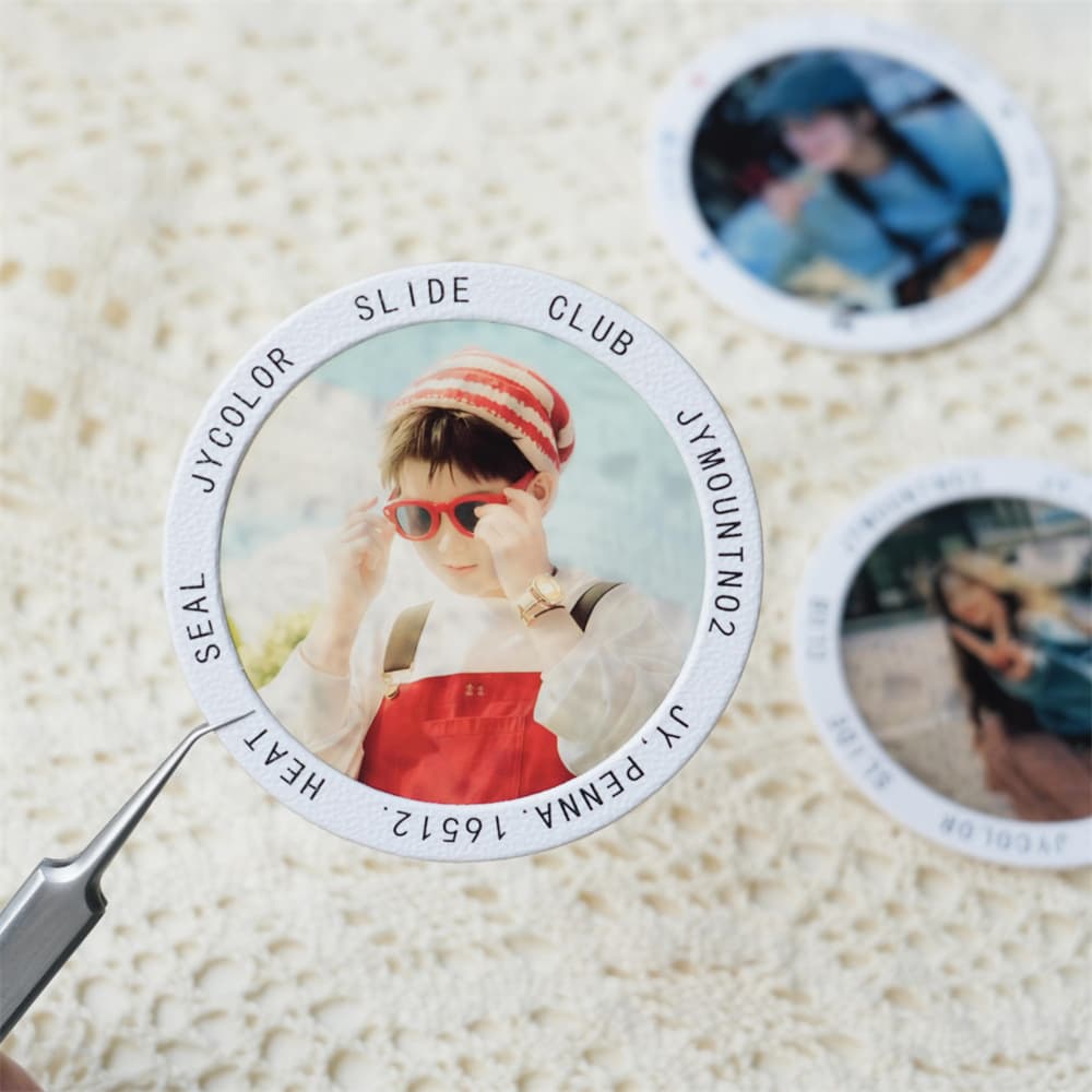 Round Reversal Film New Ins Frame, Xiaohongshu Same Style Bestseller Lens Frame, Ready Stock Light Shadow Projection Photos