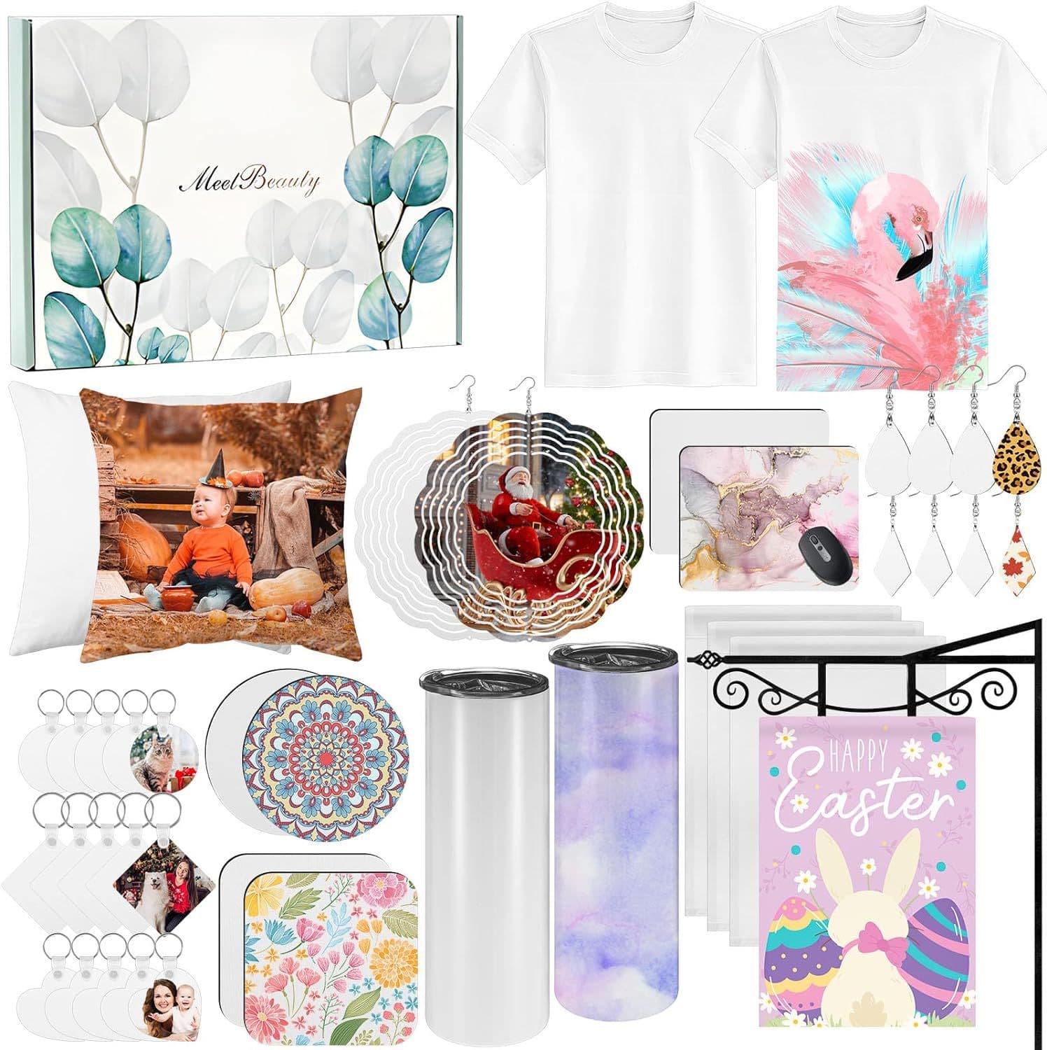 DIY blank car coasters keychains pillows wooden boards suitable for sublimation transfer heat press printing process