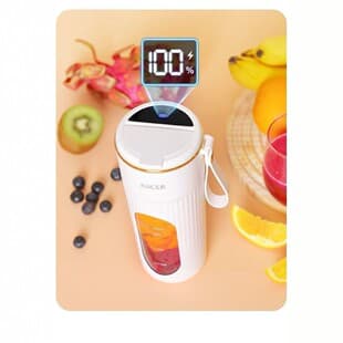 Portable Juicer Home Electric Blender Cup Rechargeable Multifunctional Juice Cup One-Button Clean No Leakage