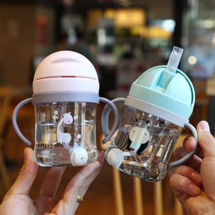 Kids Straw Cup, Baby & Mom Products, Wholesale for Foreign Trade, Kindergarten Toddler Training Cup, Baby-Specific, Children's Water Bottle
