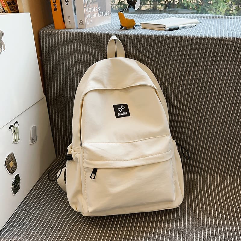Foreign trade cross-border new style simple solid color outdoor college student school bag junior high school backpack adult travel backpack