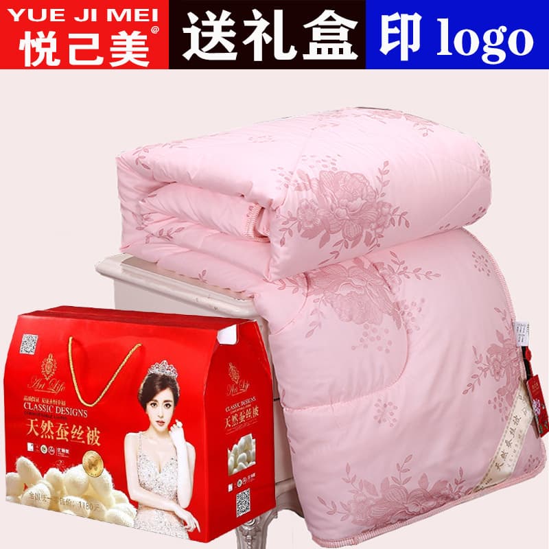 Source Factory Silk Duvet Gift Quilt Spring/Autumn Blanket Jewelry Event Sales Boxed Set Thick Warm Winter Duvet Core