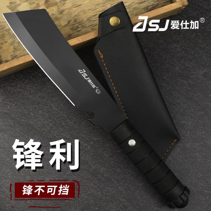 Hot Selling Outdoor Knife Multi-Function Wilderness Survival Knife Self-Defense Sharp Straight Knife Black Durable Camping Knife