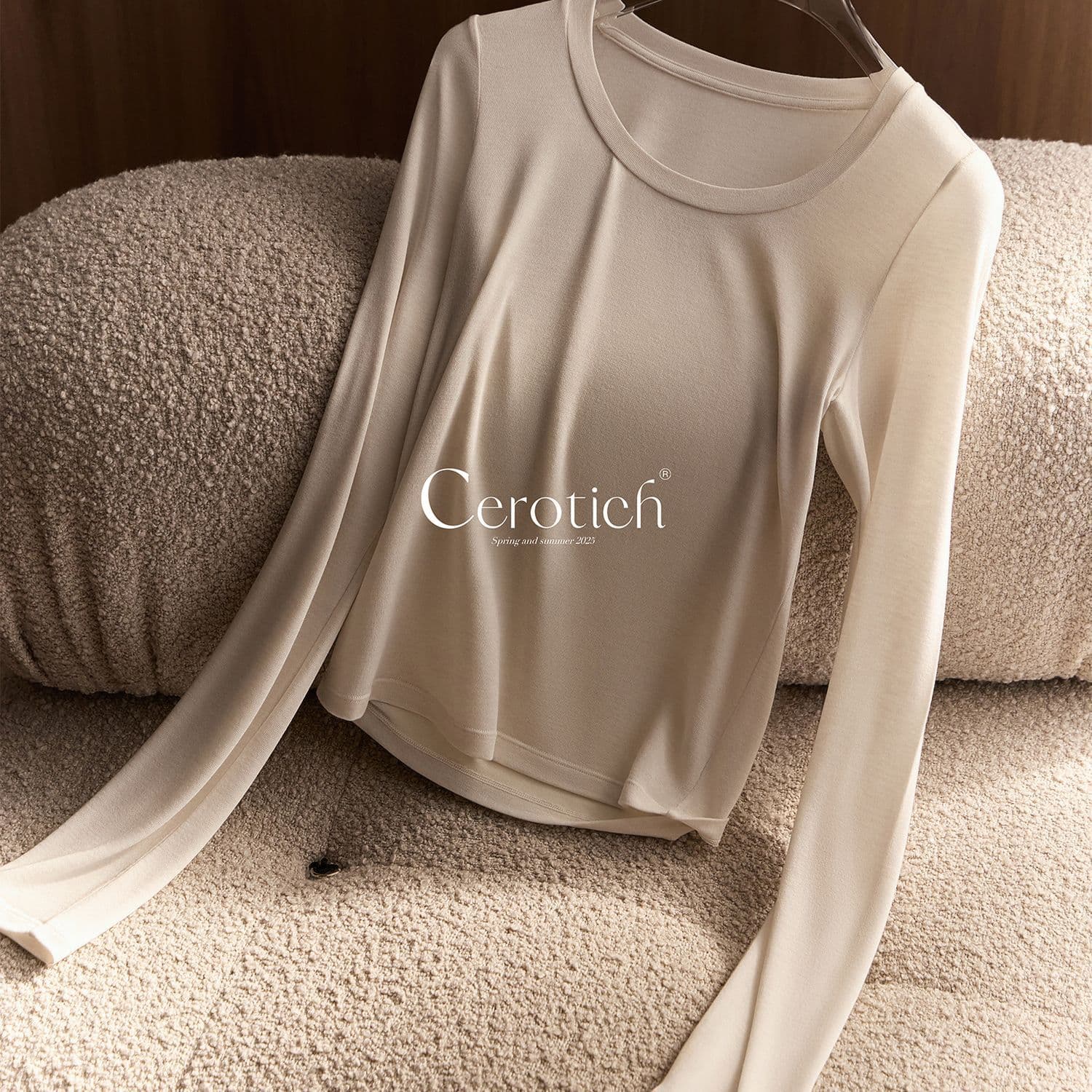 Cerotich Tencel Lyocell Wool Base Layer Clothing, Thermal Underwear Stretchable Can Be Worn as Outerwear Base Layer Top