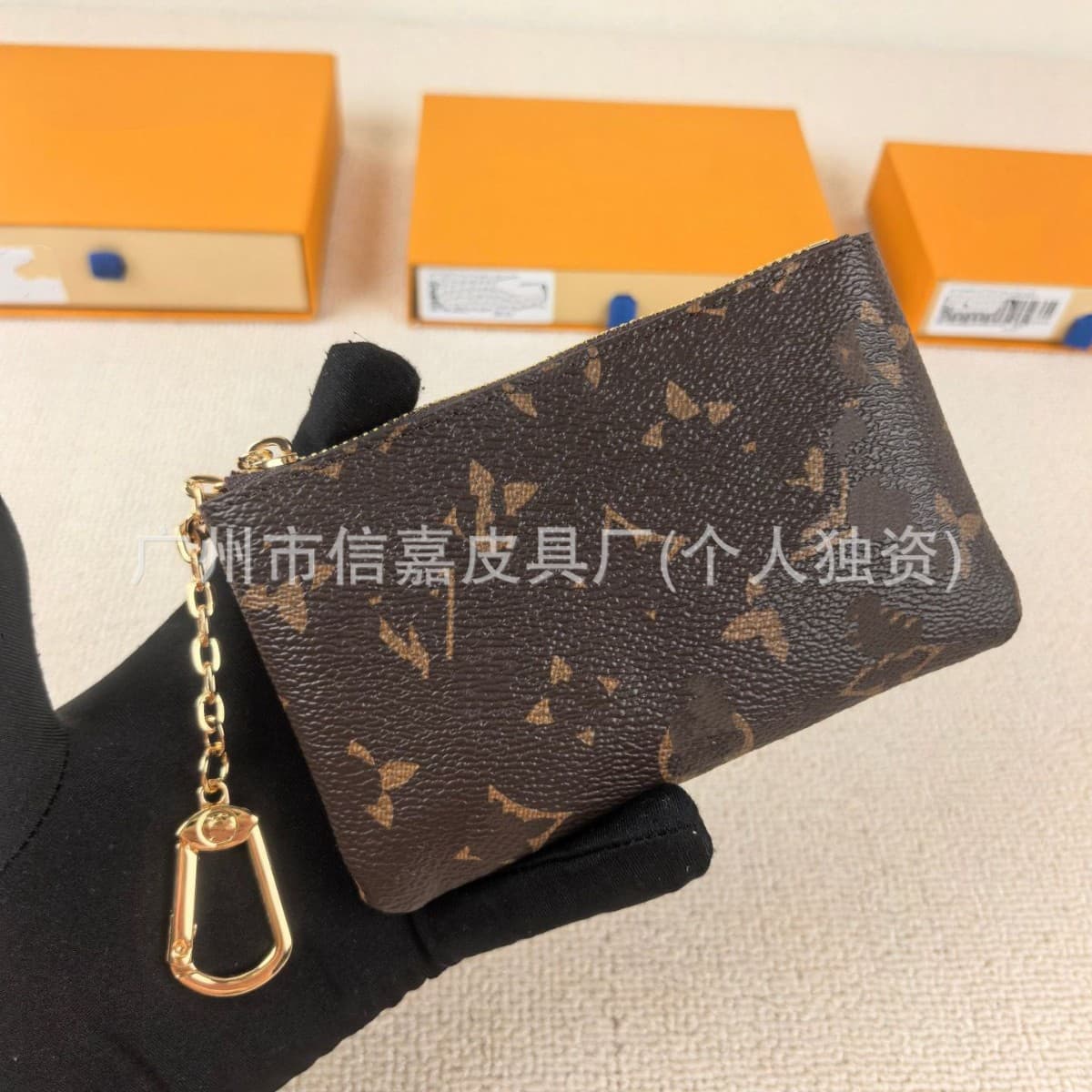Cross-border foreign trade new color lipstick bag fashion casual old flower all-printed coin purse mini storage bag card bag donkey