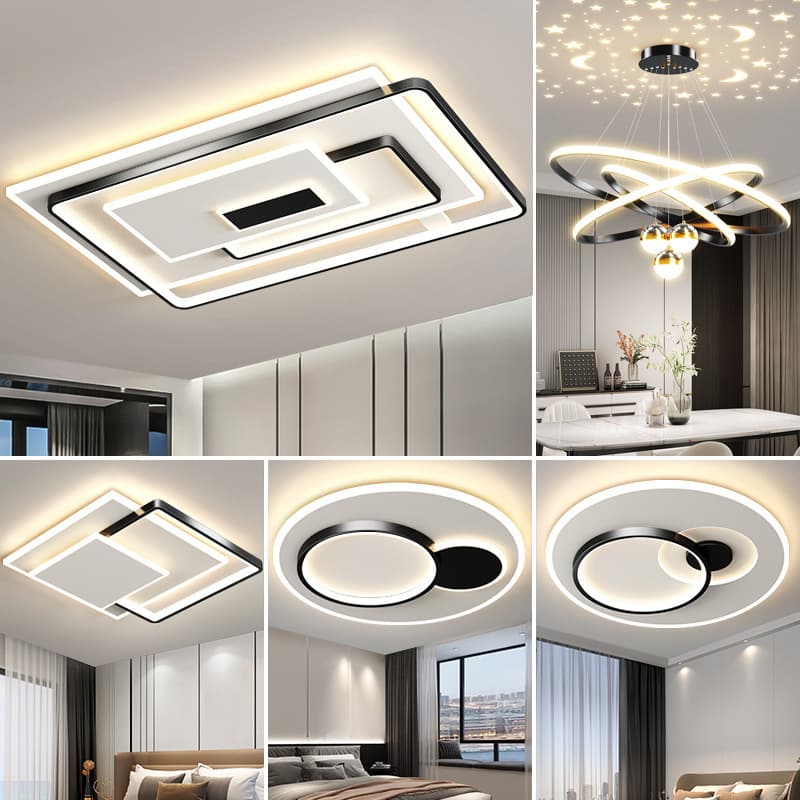 Modern Simple Ceiling Light Whole House Set Household Ultra-Thin Smart Home Decoration Lighting Elegant Full Spectrum Zhongshan Lighting