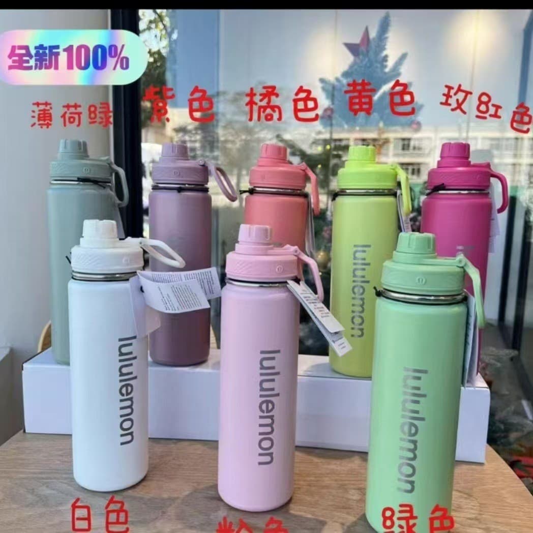304 Stainless Steel Vacuum Insulated Tumbler with Handle, Direct Drink Sports Water Bottle for Outdoor Travel