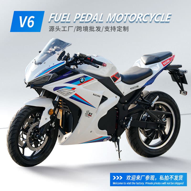 Cross-Border Export Motorcycle V6 Single-Swingarm Motorcycle Cool Motorcycle Sports Bike Twin-Cylinder Water-Cooled Motorcycle Complete Vehicle