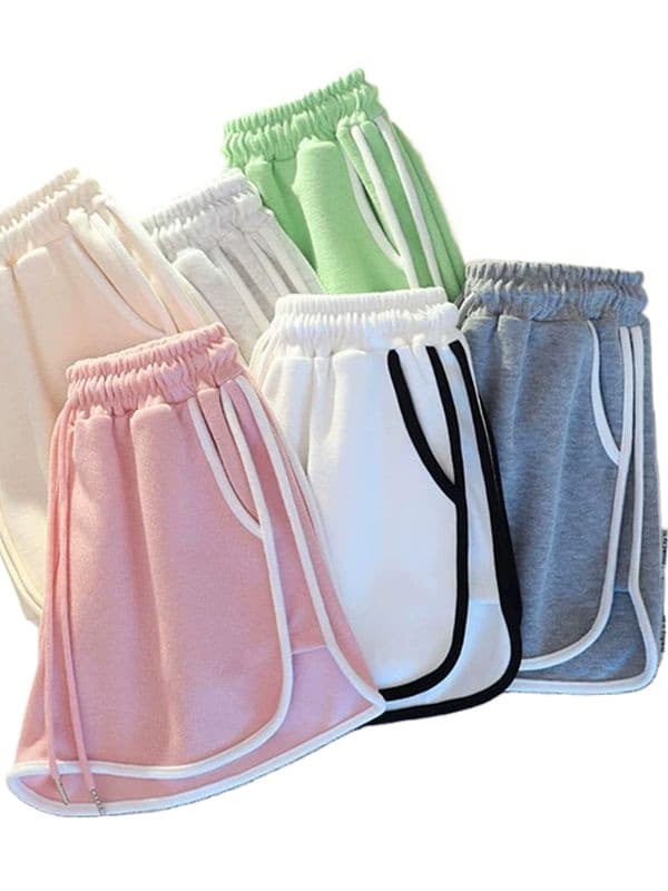 Korean Style Casual Sports Shorts for Women, Summer Loose Comfortable Home Sleep Shorts, Wear-Out Wide Leg Shorts, Wholesale