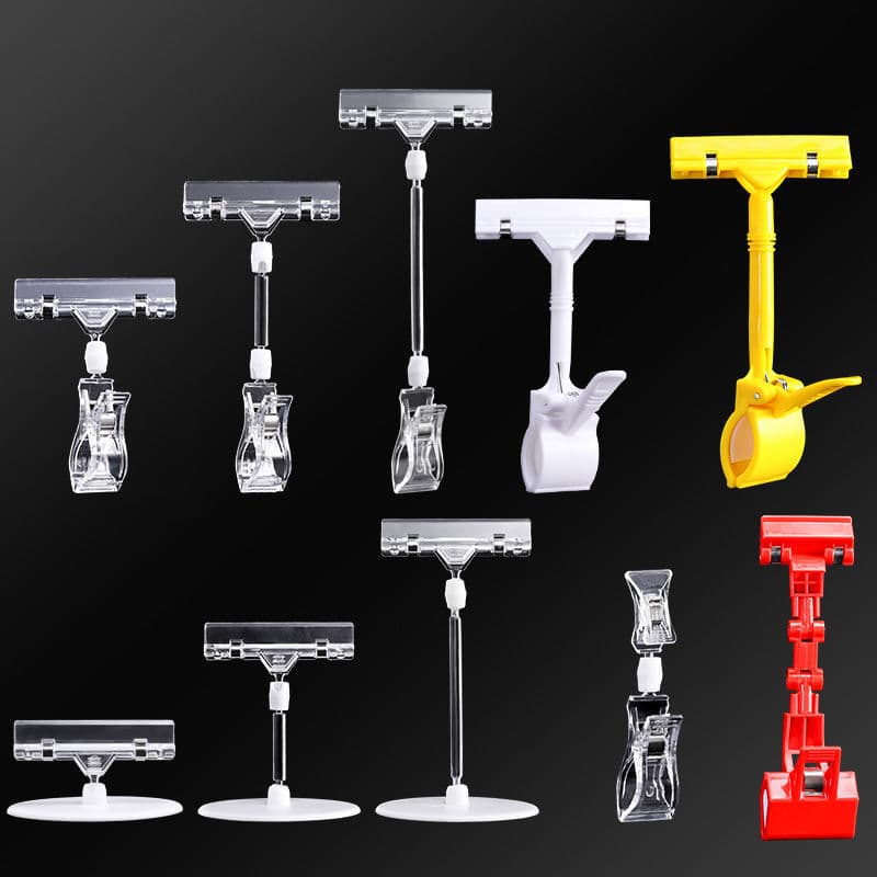 POP Advertising Clip Price Display Clip Store Supermarket Explosive Label Clip Double-Headed Universal Mechanical Thumb Clip