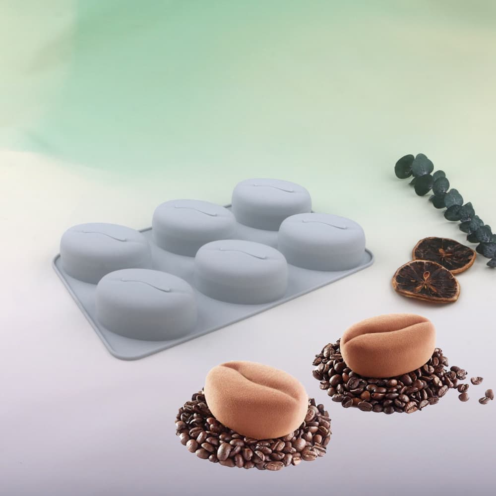 Shenhong 6 Even 12 Even Coffee Beans Cocoa Beans Mousse Silicone Mold DIY French Chocolate Cake French Dessert