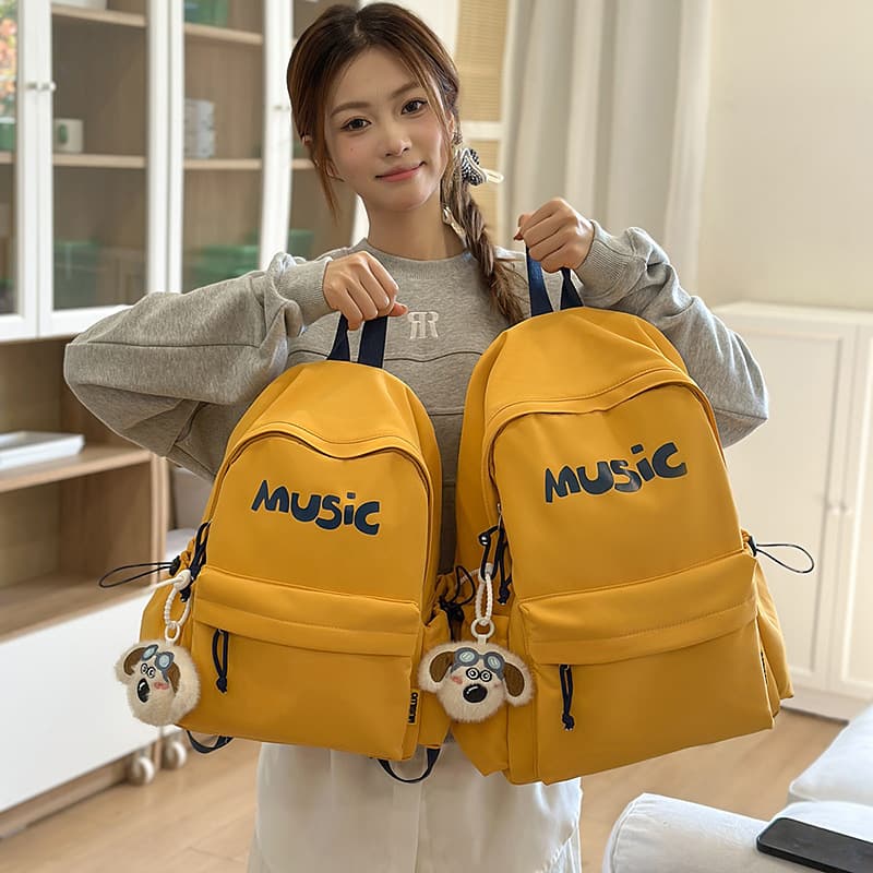 American High-Street Backpack for Middle School Boys, Niche High-Fashion Laptop Backpack for Elementary Students, Large Capacity Load-Reducing Backpack for Women