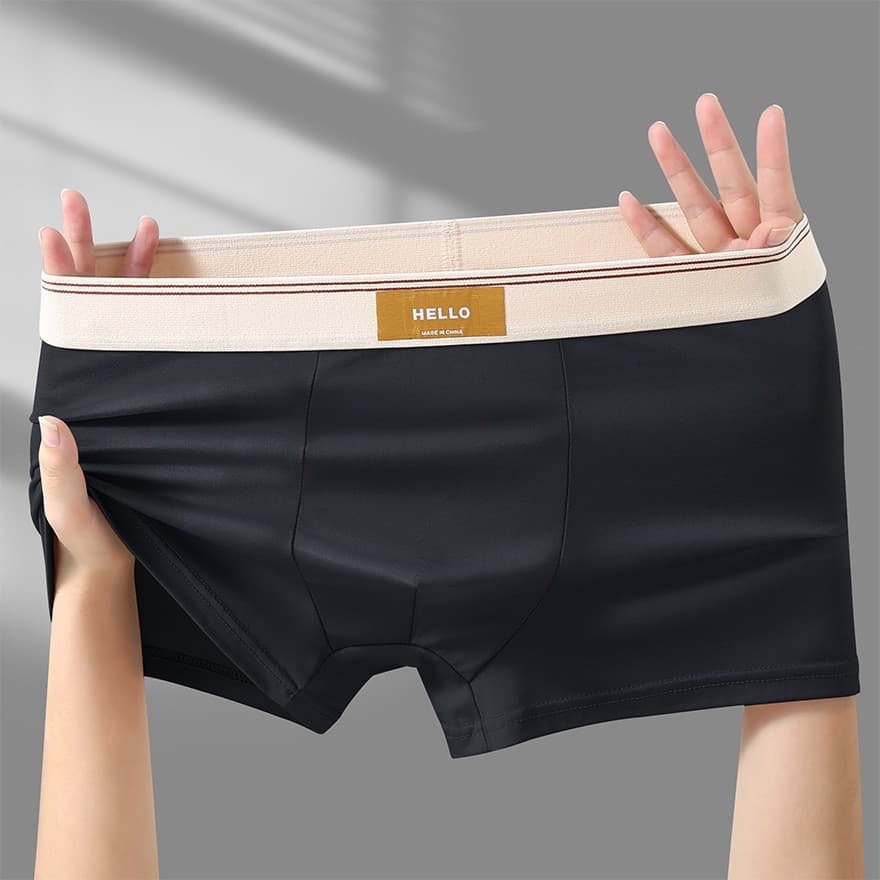 Fu Sister Men's Boxer Briefs, Youth Mid-Rise High-Stretch Four-Corner Shorts, Men's Underwear