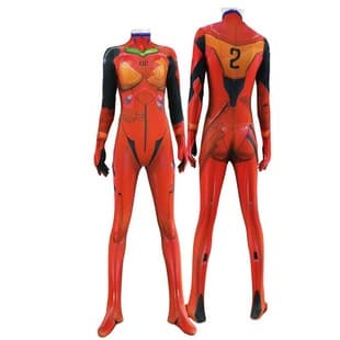 Anime Cos Evangelion Asuka Bodysuit EVA Asuka Langley Cosplay 3D Print
