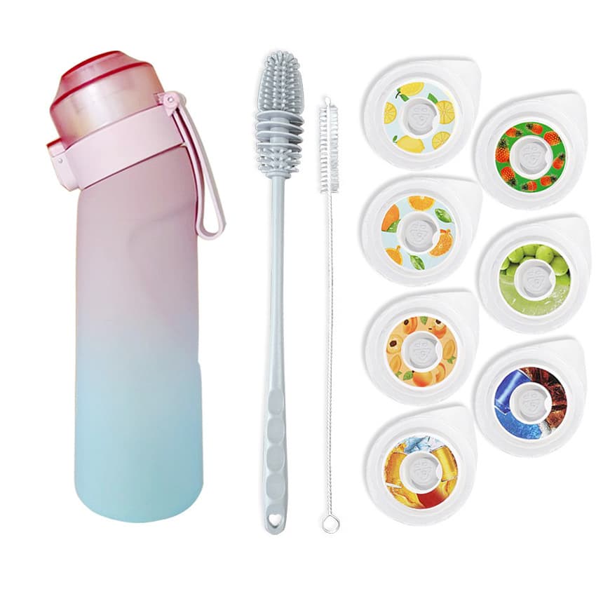 Cross-Border Hot-Selling Zero Sugar Zero Calorie Scented Cup, Fruit Play Ring Tritan Water Bottle, Sports Hydration Tool in Stock
