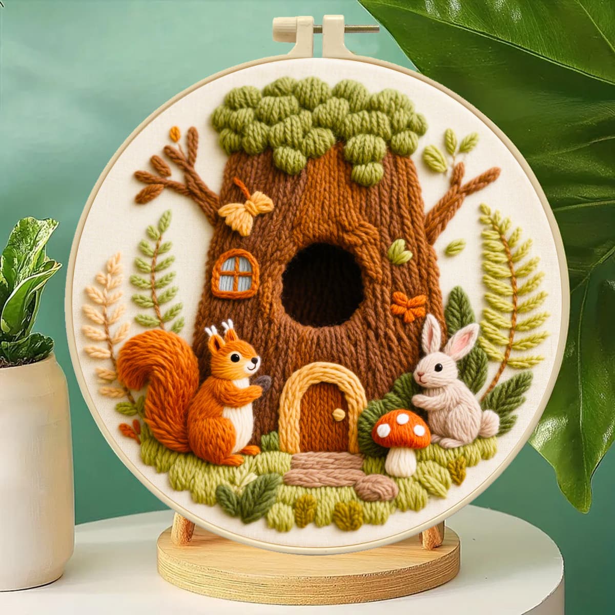 2026 New Embroidery DIY Kit Autumn Series Beginner Set Cross-border Amazon Entry-level Hand Embroidery