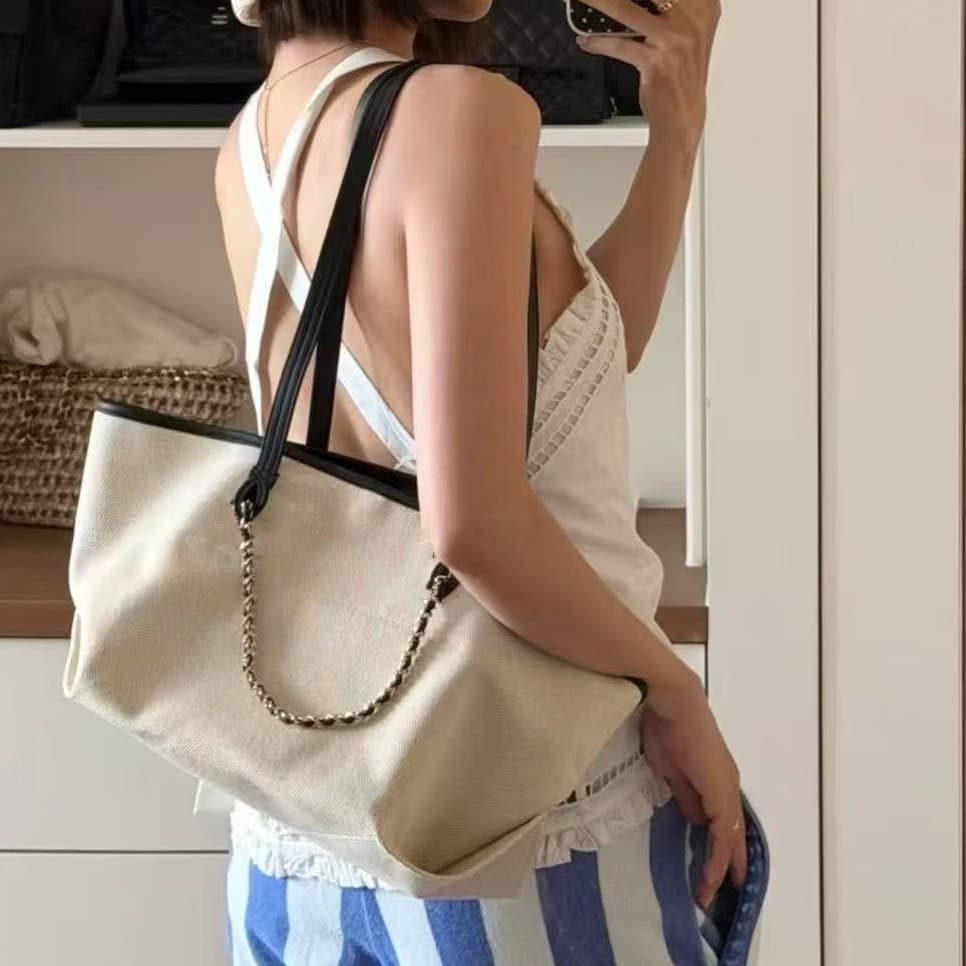 26M Canvas Tote Bag Jennie Style 26s Canvas Bag Tote Shopping Bag Coco Beach Commuter Bag