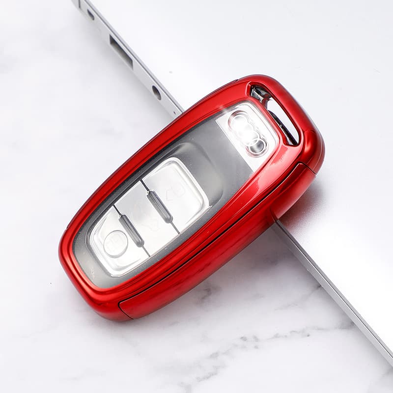 TPU Car Key Case for Audi Q5 Q7 Key Shell 2-in-1 Car Key Cover