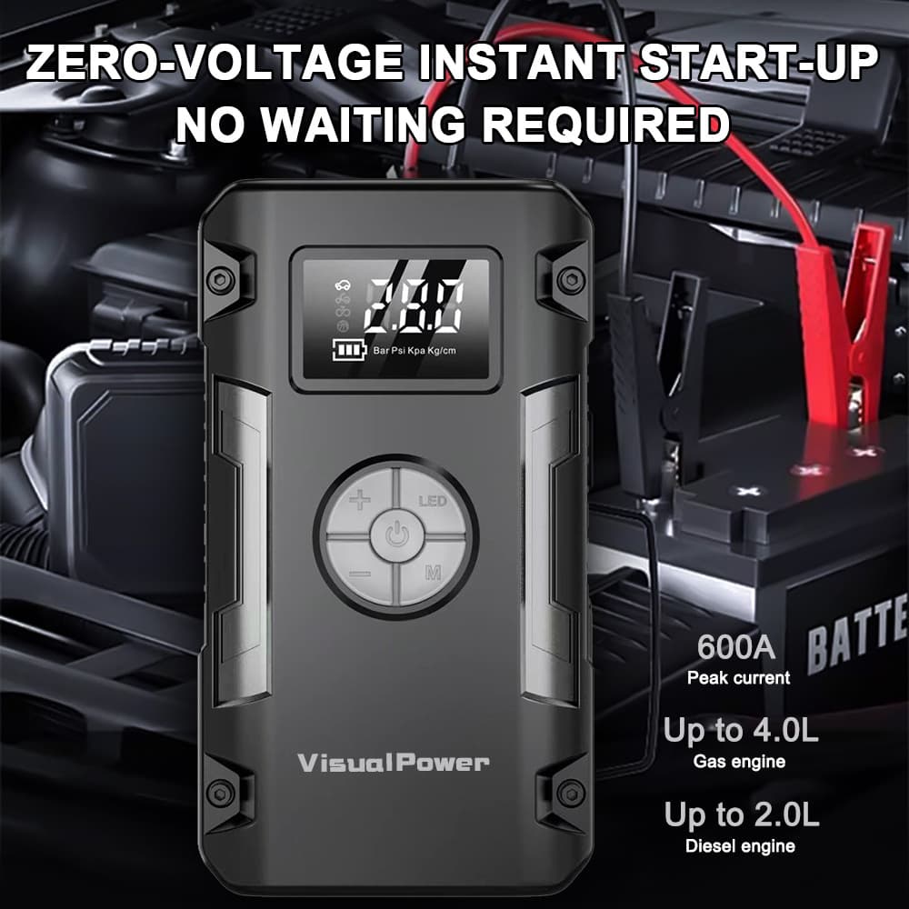 Cross-Border Hot-Selling Product: Car Emergency Jump Starter, Air Pump, and Multi-Functional Power Bank All-In-One Device