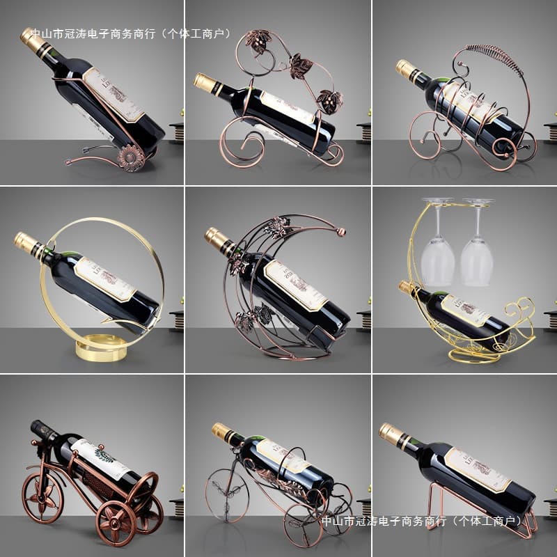 Household Red Wine Glass Rack Wine Cabinet Red Wine Rack Ornaments Wine Decoration Upside down Wine Bottle Rack Modern Accessible Luxury Wine Rack