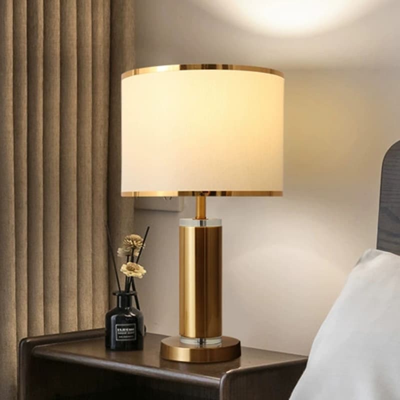 Table Lamp Bedroom Nightstand Light, Nordic Style Simple Modern Creative Home Romantic Warm American Luxury Nightstand Lamp