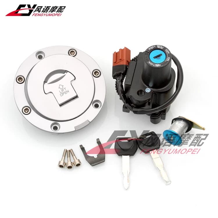 Compatible with Honda CBR600RR 07-16 CBR1000 08-16 Fuel Tank Cap Ignition Lock Full Set 3 Locks