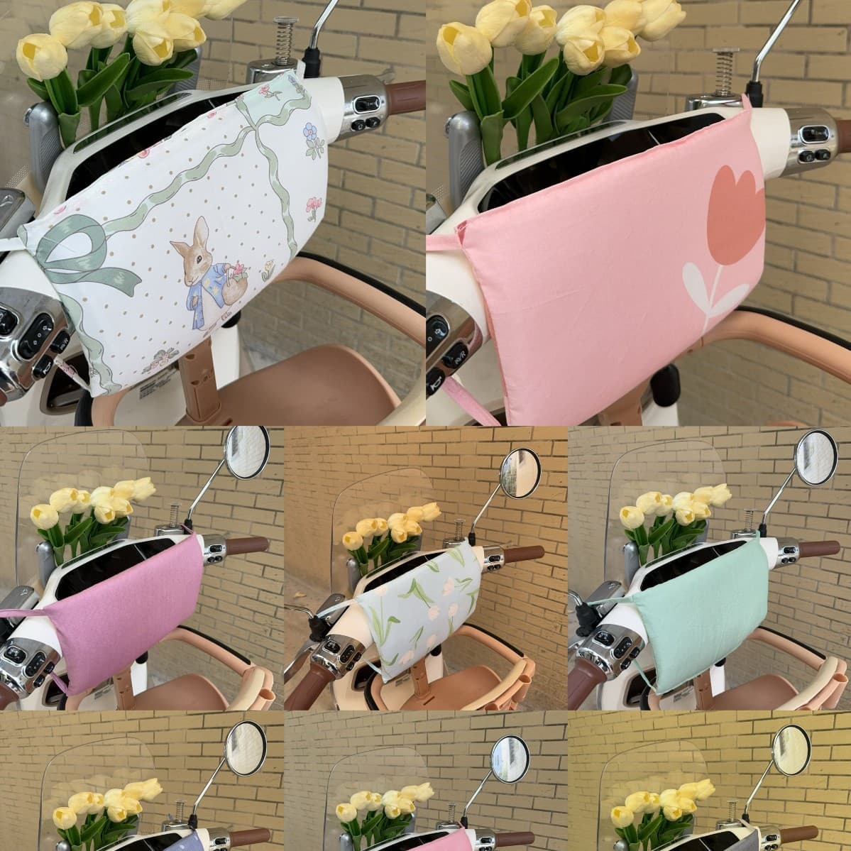 Electric motorcycle anti-collision pad for babies, thickened and enlarged, washable, cute cartoon design, perfect for infants.