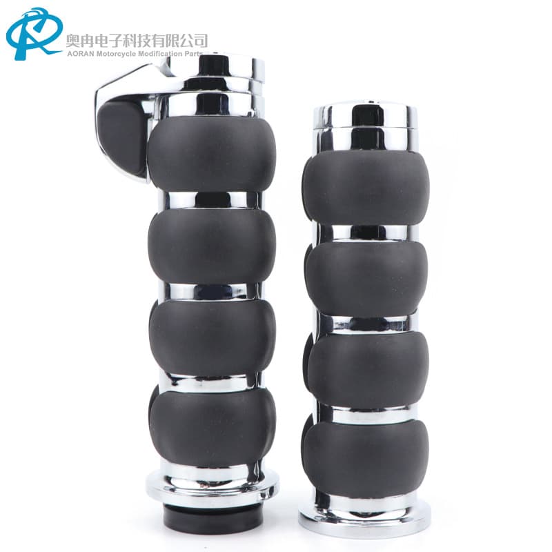 Motorcycle Handlebar Grips Harley Handlebar Rubber Vintage Motorcycle Grips Flat Pointed Harley Parts 22mm 25mm