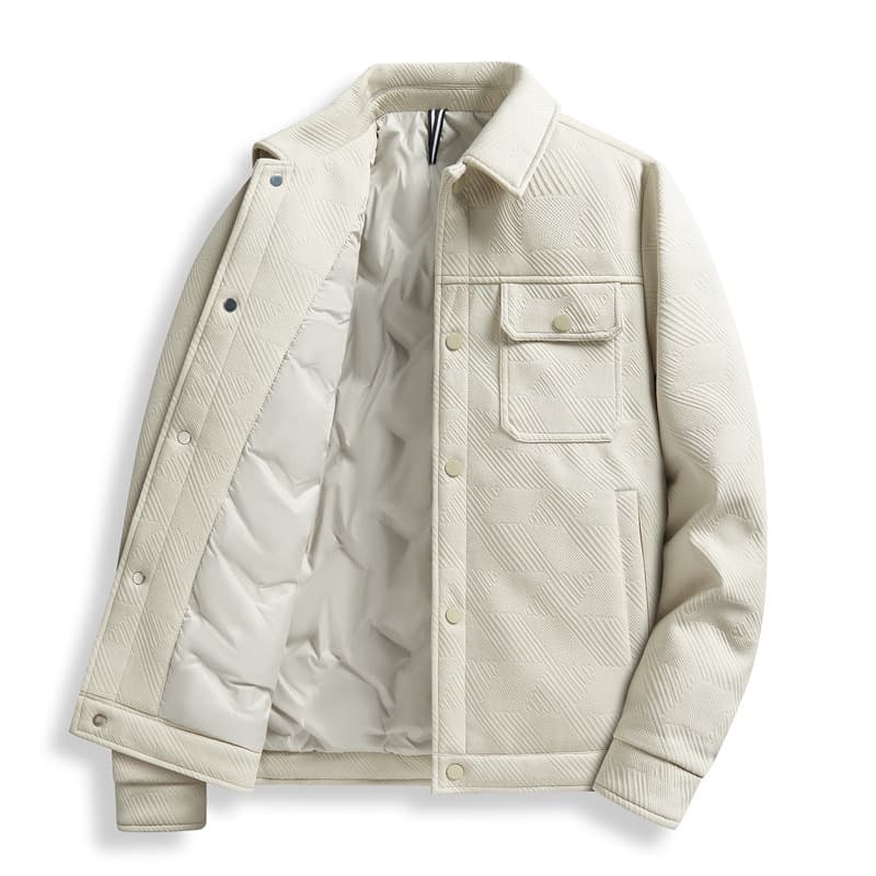 Custom down jacket men winter new loose trendy casual lapel cold-proof warm 50 duck down outerwear light cold