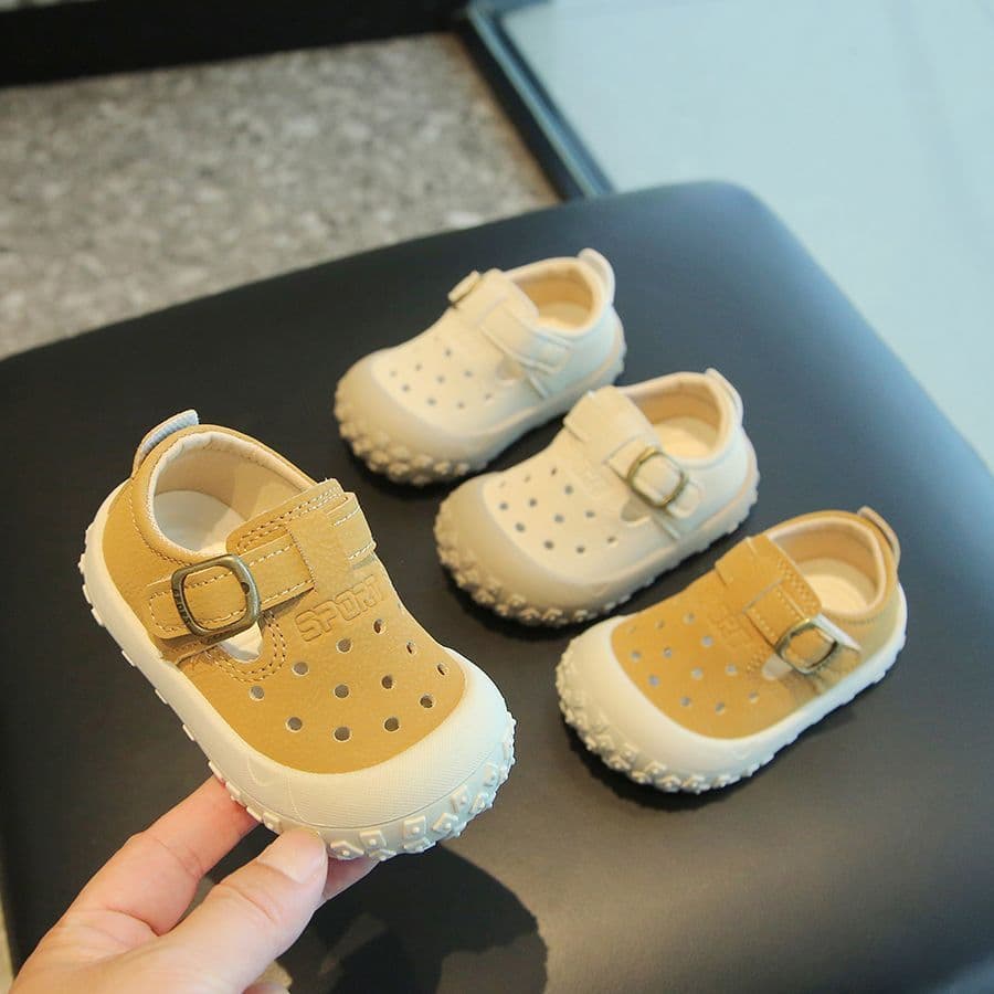 Toddler Girls' Anti-Kick Soft Sole Sandals, Boys' Clogs, Baby Sneakers, Sports Sandals, Running Shoes