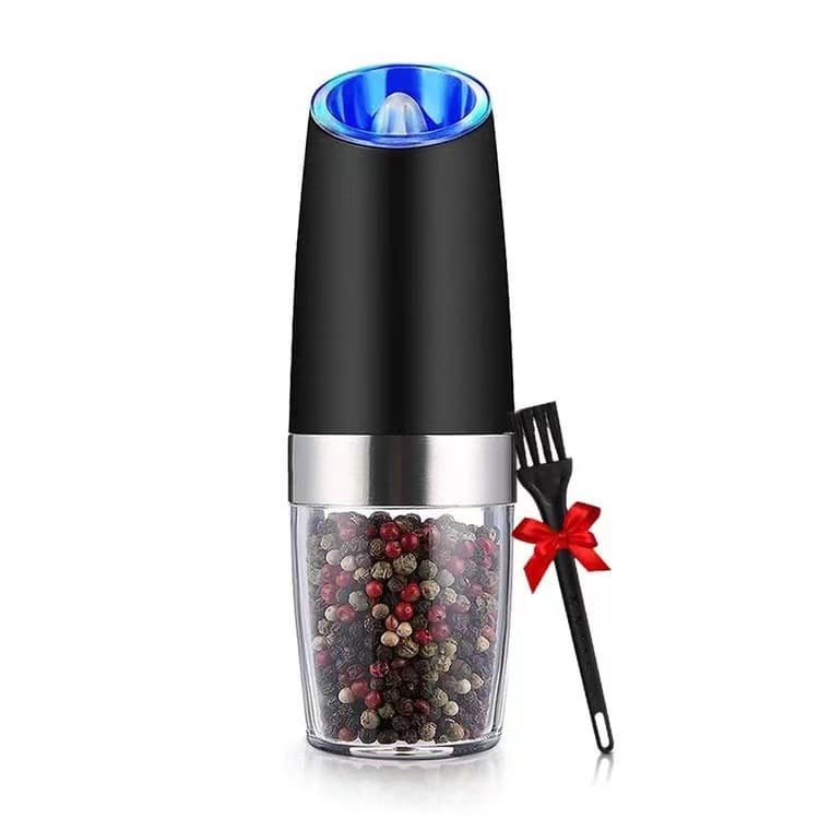 Cross-border gravity induction pepper grinder household electric spice grinder induction pepper sea salt grinder