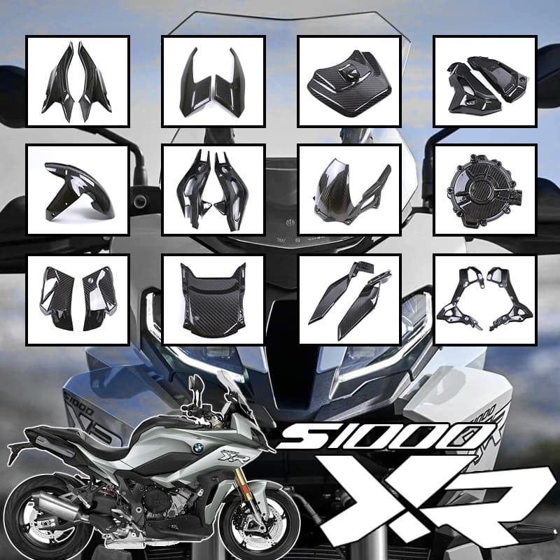 BMW S1000XR Motorcycle Modification Accessories Full Set Carbon Fiber Shell Dry Carbon Exterior Parts Compatible with BMW