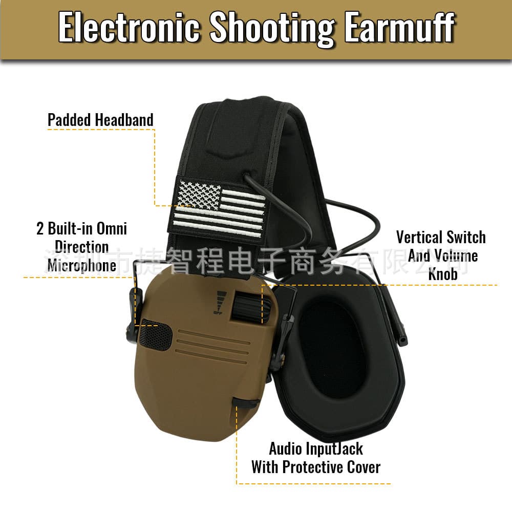 Tactical Communication Noise-Canceling Headset Over-Ear Shooting Hearing Protection Earmuffs for High-Noise Environments Cross-Border Best Seller