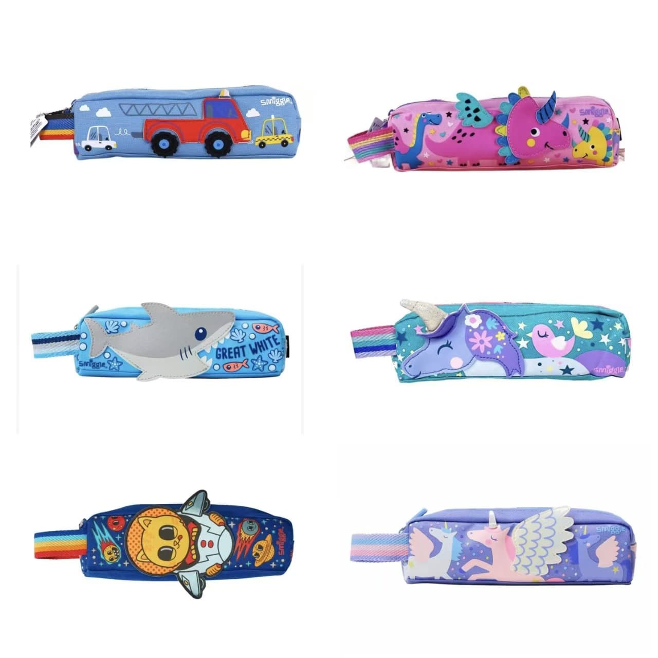 Australian Smiggle small single-layer portable pencil bag for primary school students stationery bag zipper silent multi-functional pencil bag