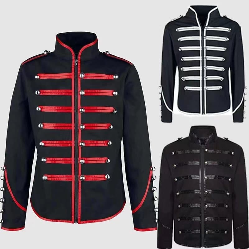 2026 Cross-border New Product Amazon Wish Independent Site Hot Seller Medieval Gothic Men's Coat Steampunk